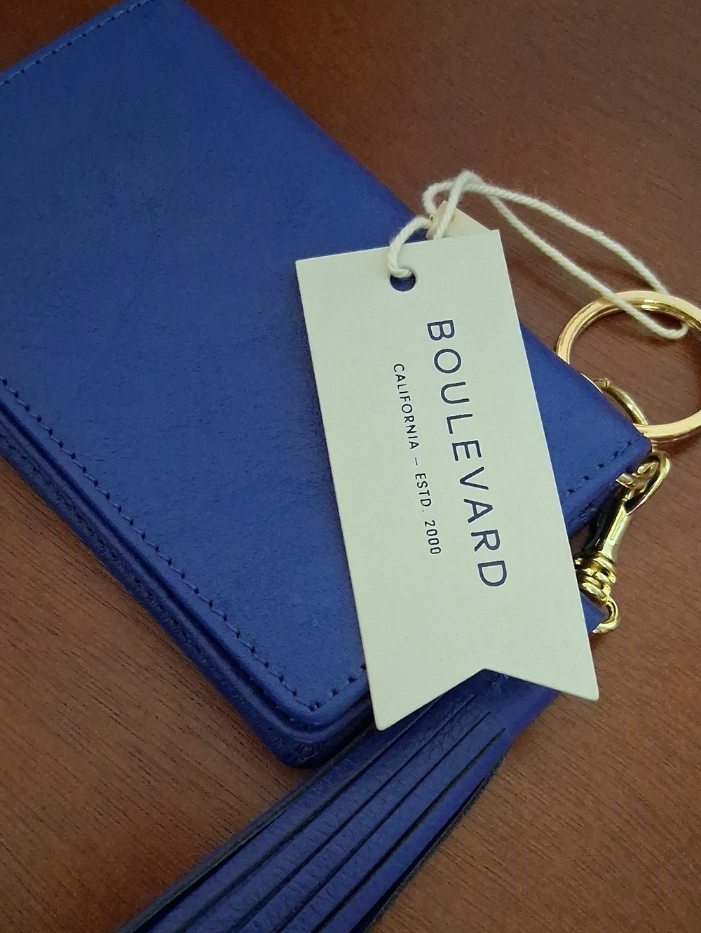 NWT Royal Blue Disco Leather Wallet JJ143